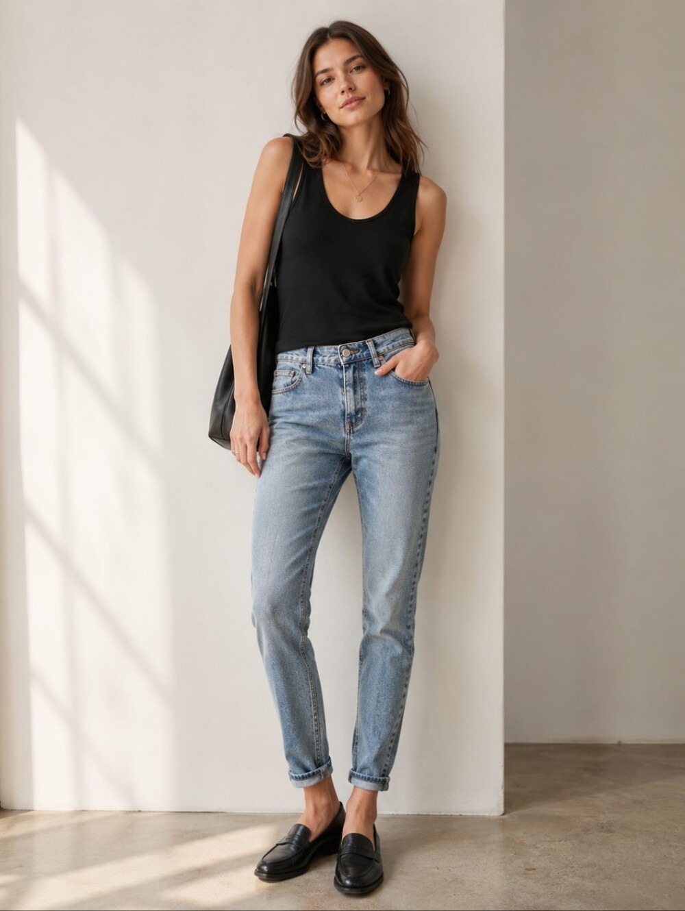 Rag & Bone Huntington blue denim skinny jeans Clean Girl Cuff up/down W28 L29